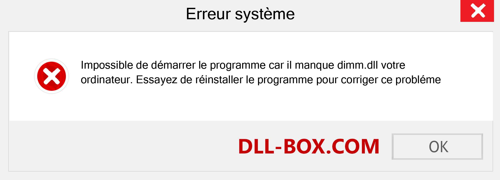 Le fichier dimm.dll est manquant ?. Télécharger pour Windows 7, 8, 10 - Correction de l'erreur manquante dimm dll sur Windows, photos, images